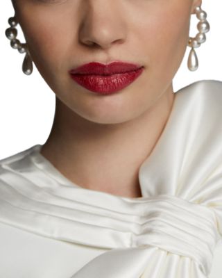 London Pearl Drop C Hoop Earrings