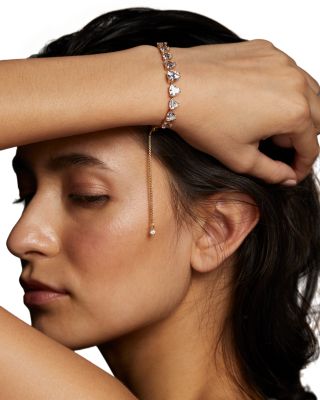 Luxor Trillion Cubic Zirconia Slider Bracelet