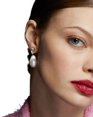 London Baroque Pearl Drop Earrings