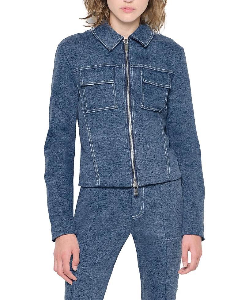 As By Df Gianna Jacket In Medium Wash Denim In Med Wash Denim