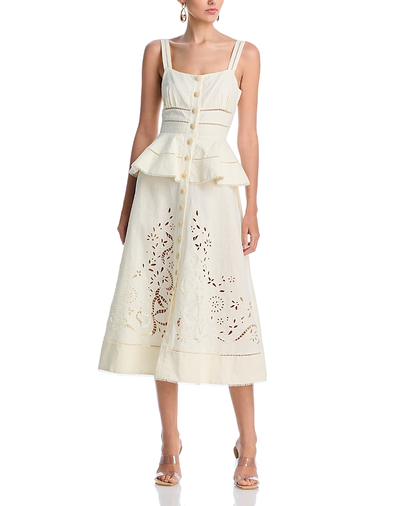 Self-Portrait Peplum Midi Dress
