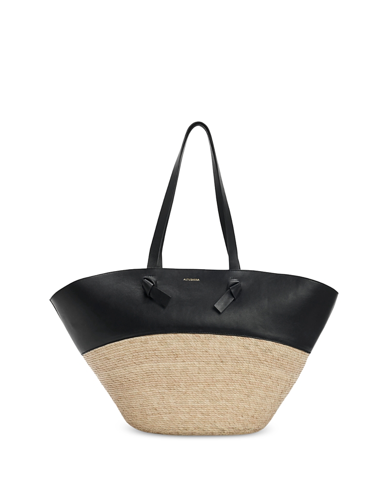Altuzarra Knot Large Basket Tote In Black
