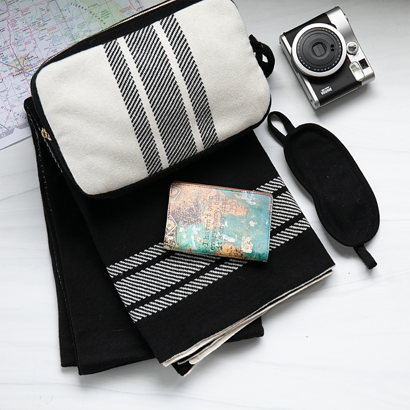 Pink Lemonade Stripe Travel Set
