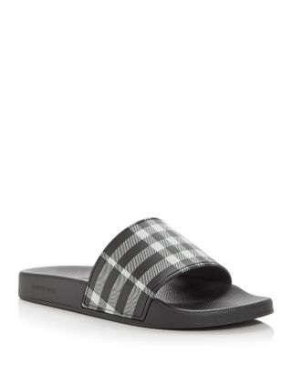 Burberry - Men's Furley Check Slide Sandals