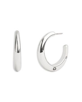 COACH - Signature Hallmark Tubular Hoop Earrings