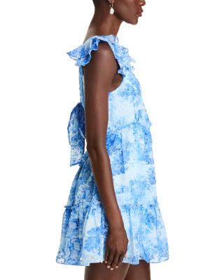 Toile Ruffle Trim Dress - Exclusive 