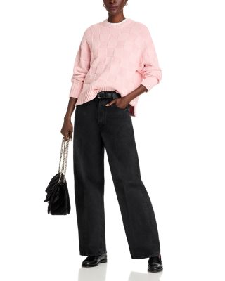 Checkered Texture Sweater