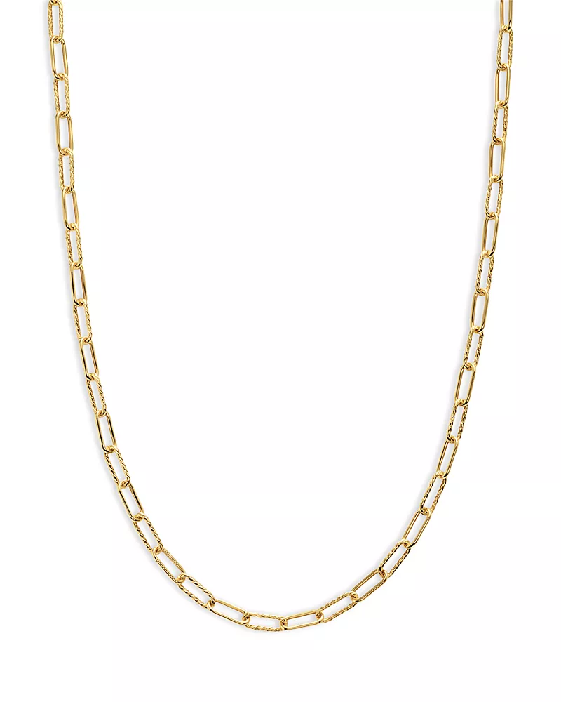 David Yurman Dy Madison Chain Necklace in 18K Yellow Gold, 4mm