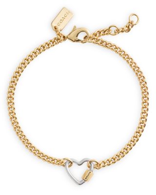 Signature Carabiner Heart Link Bracelet