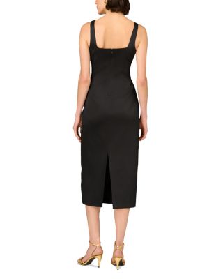 Stretch Mikado Midi Dress