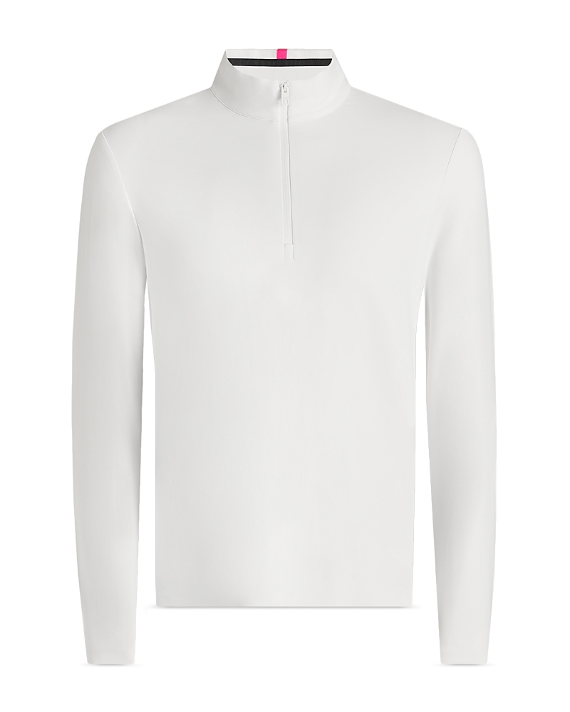 G/fore Brushed Back Tech Quarter Zip Pullover In Snow
