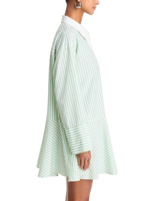 Contrast Trim Shirt Dress - Exclusive