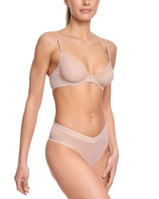 Mesh High Cut Thong Panties