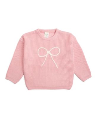 Sweet Wink - Bow Yarn Knit Sweater - Little Kid