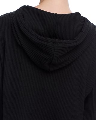 Brushed Rib Crop Hoodie - Exclusive