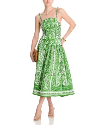 Delicate Tapestry Midi Dress