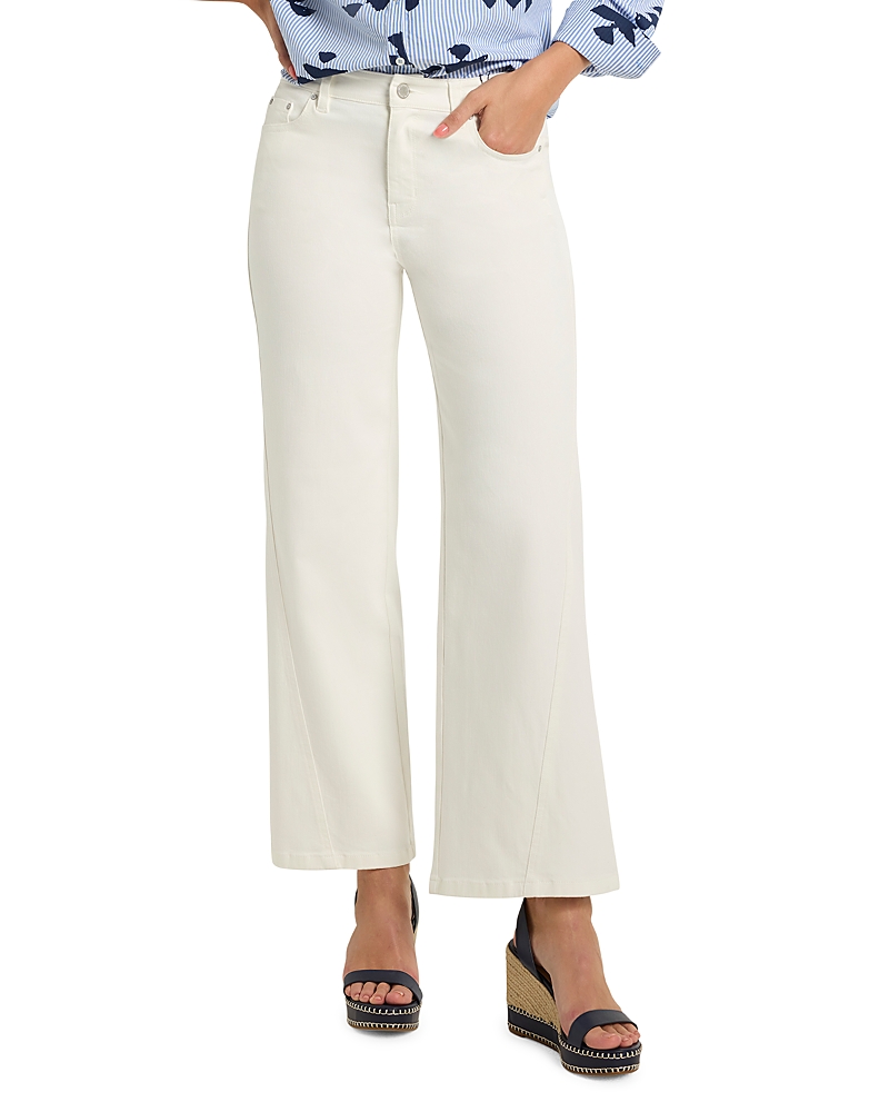 Nic+Zoe Wide Leg Weekend Jeans in Paper White