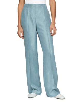 Gates Full Leg Linen Blend Pants 