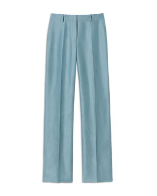 Gates Full Leg Linen Blend Pants 