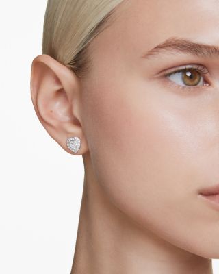 Ariana Grande Crystal Heart Halo Stud Earrings