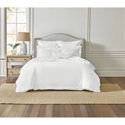 Tipped Double Flange Percale Bedding Collection - Exclusive