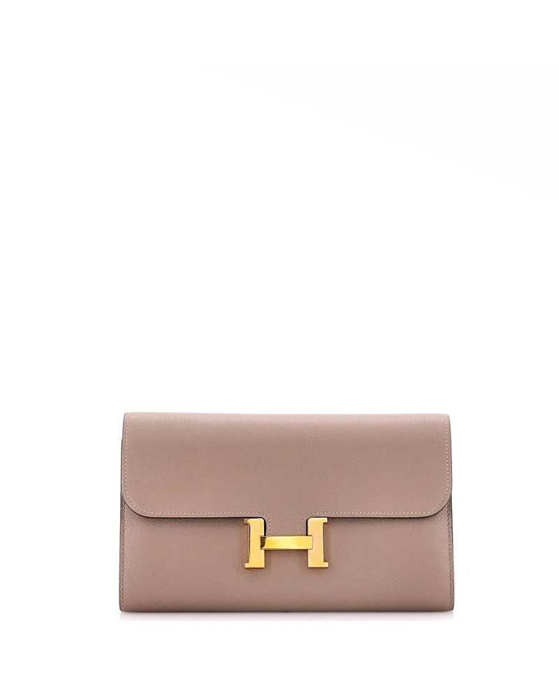 Pre-Owned HERMES Long Constance Wallet Evercolor