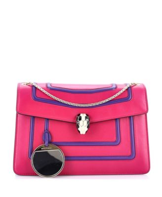 Pre-Owned Bvlgari Medium Serpenti Forever Shoulder Bag Leather