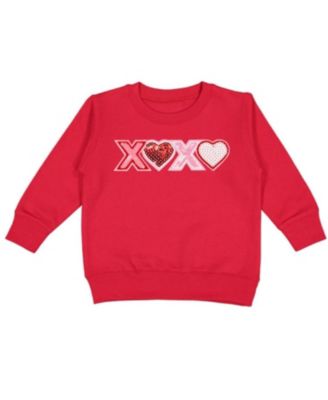 Sweet Wink - Unisex XOXO Sequin Patch Valentine's Day Sweatshirt