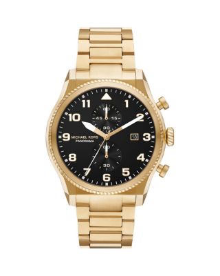 Michael Kors - Panorama Chronograph Gold-Tone Stainless Steel Watch, 44mm