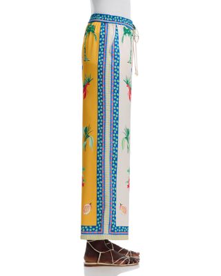 Printed Wide Leg Pants - Exclusive