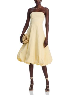 AQUA - Strapless Midi Bubble Dress - Exclusive