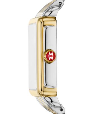 Deco Park Two Tone 18K Gold Plated Watch, 23mm x 29mm