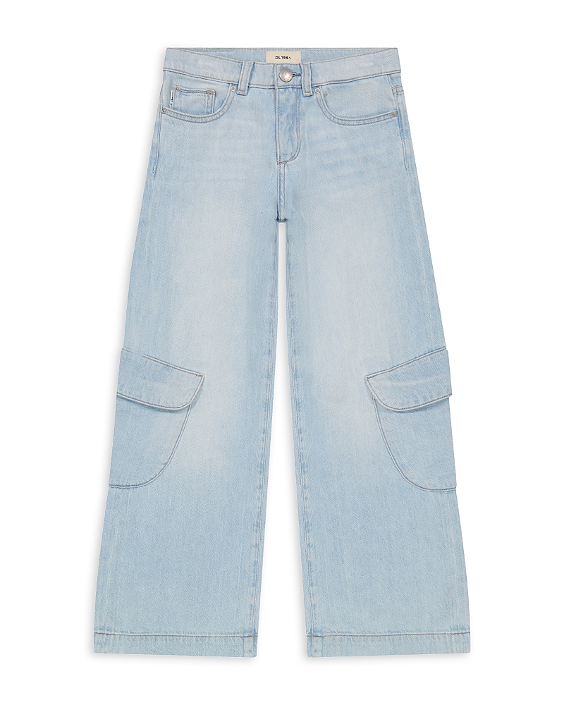 Dl1961 Girls' Nini Wide Leg Jeans In Poolside Cargo - Big Kid In Poolside Cargo