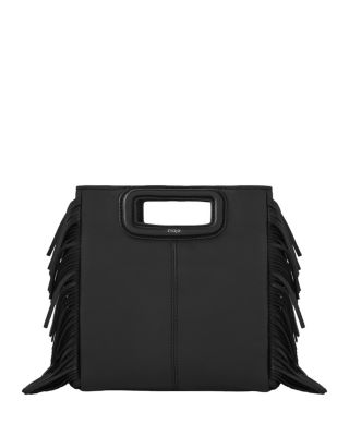 Maje - M Fringe Leather Crossbody Bag