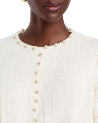 Bouclé Embellished Dress