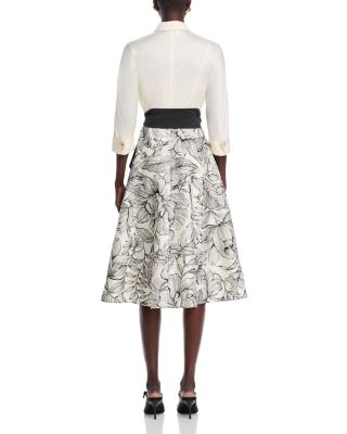 Floral Embroidered Shirt Dress