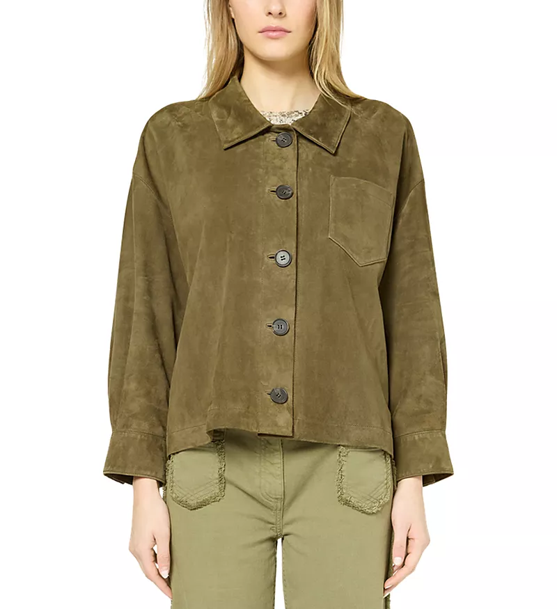 Gerard Darel Rose Suede Jacket