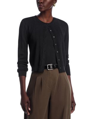 WAYF - Pointelle Cardigan Sweater