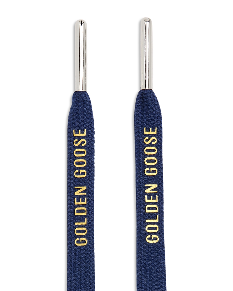 Golden Goose Unisex Shoe Laces Kit In Nay Blue/gold