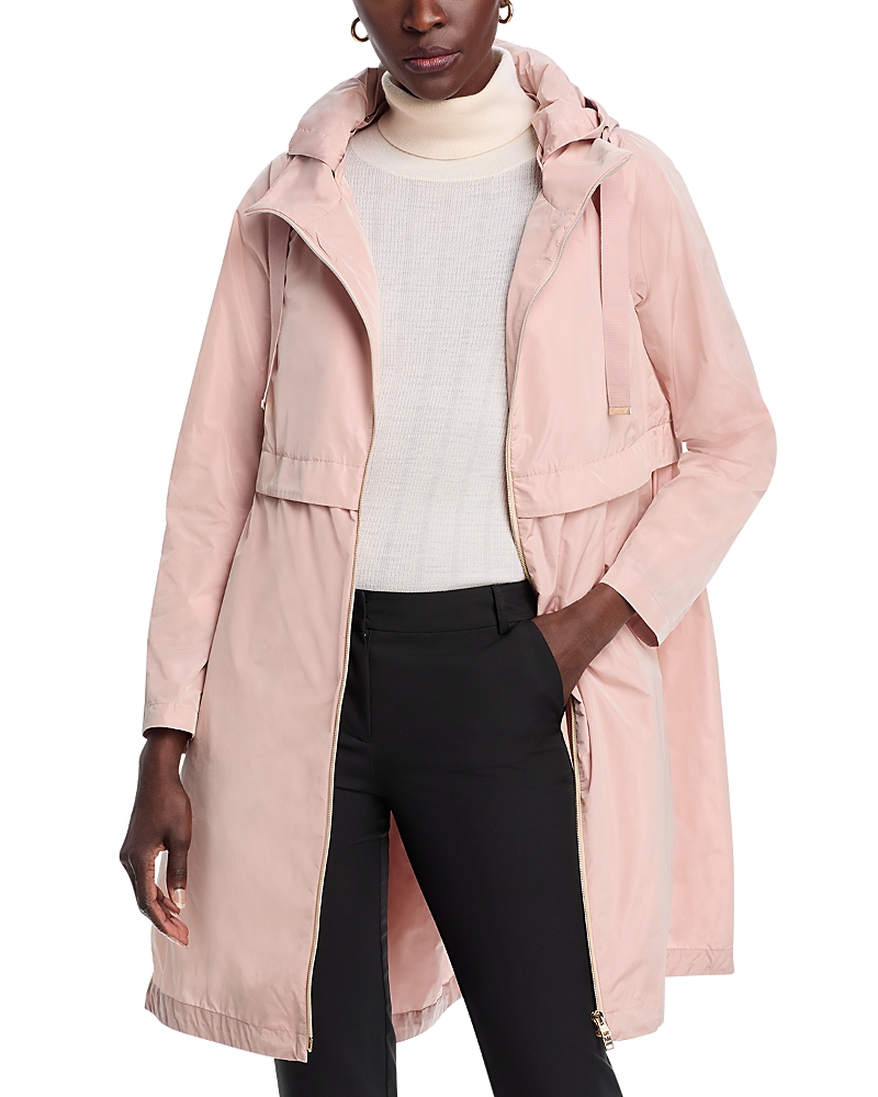 Herno Techno Taffeta Parka In Rose Pink