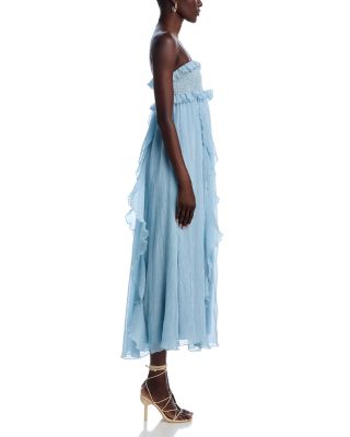 Ruffle Crinkled Midi Dress - Exclusive