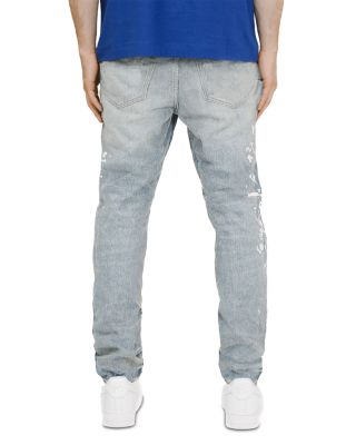 Purple Brand Manganese Slim Straight Jeans with Paint