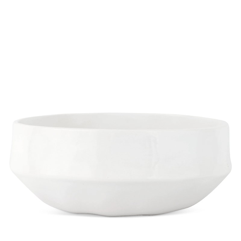 Vietri Aria White Organic Large Serving Bowl In White