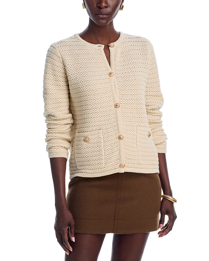 AQUA NOVELTY KNIT CARDIGAN - EXCLUSIVE