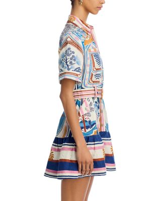 chinese dress ladies Farm Rio Heart Deco Long Sleeve Jersey Midi Dress main image 1