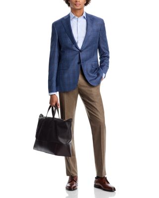 Siena Check Windowpane Regular Fit Sport Coat