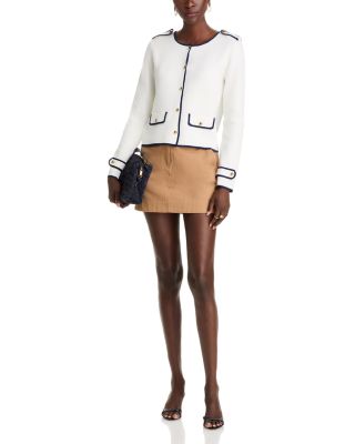 Long Sleeve Crewneck Button Down Cardigan