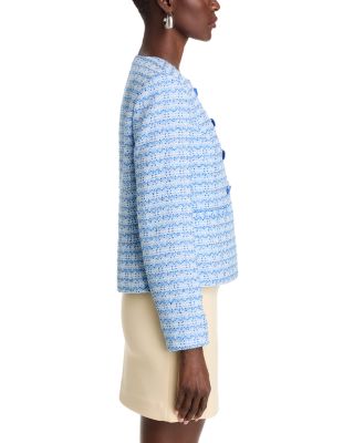 Tweed Open Front Blazer