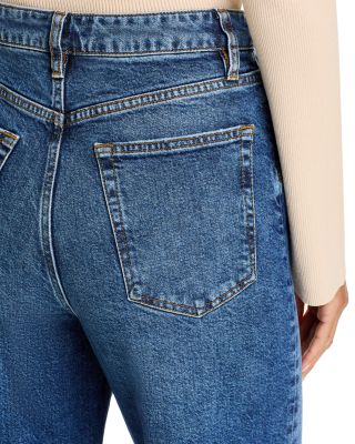 The Wide High Rise Ankle Wide Leg Jeans in Rival