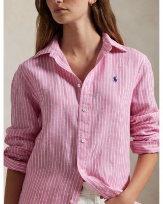 Classic Fit Striped Linen Shirt
